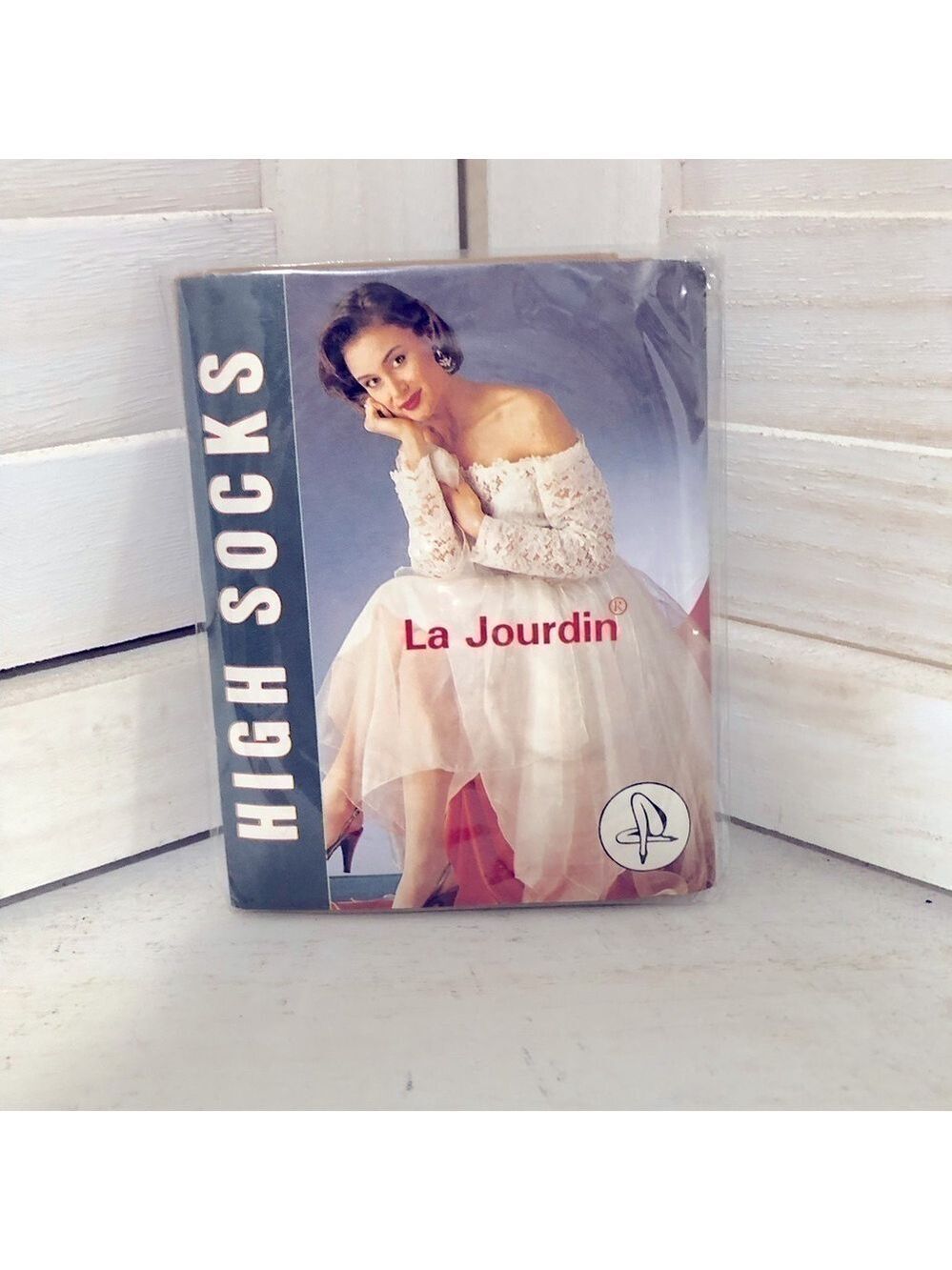 Vintage Nude Knee High Socks Stockings Set OS